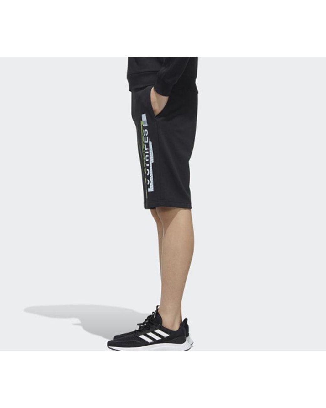 Adidas Black Neo M Faves Short 1 Printing Shorts for men