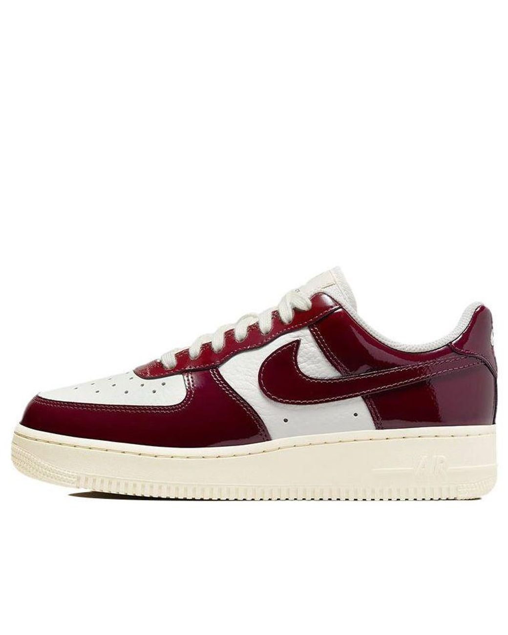 Nike Air Force 1 0 Lx Dark Beetroot Skate Shoes White/wine-red | Lyst