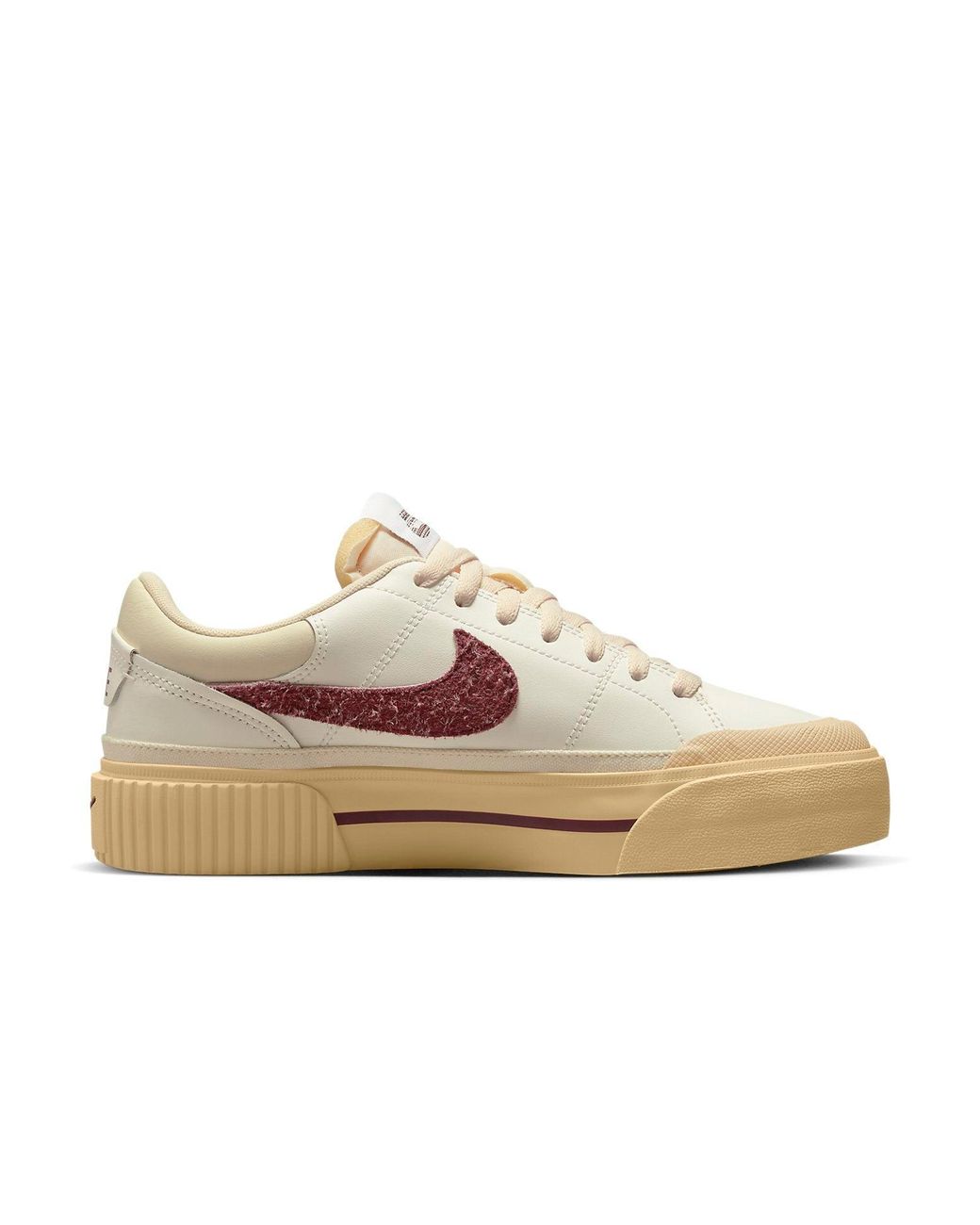 Nike Pink (Wmns) Court Legacy Lift 'Sail Dark Beetroot'