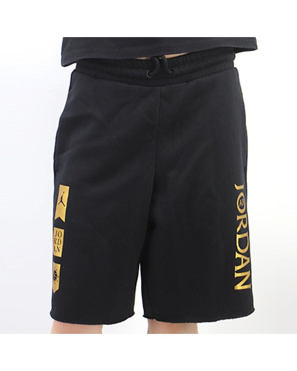 Nike Black Fleece Bronzing Pure Cotton Sports Knit Shorts for men
