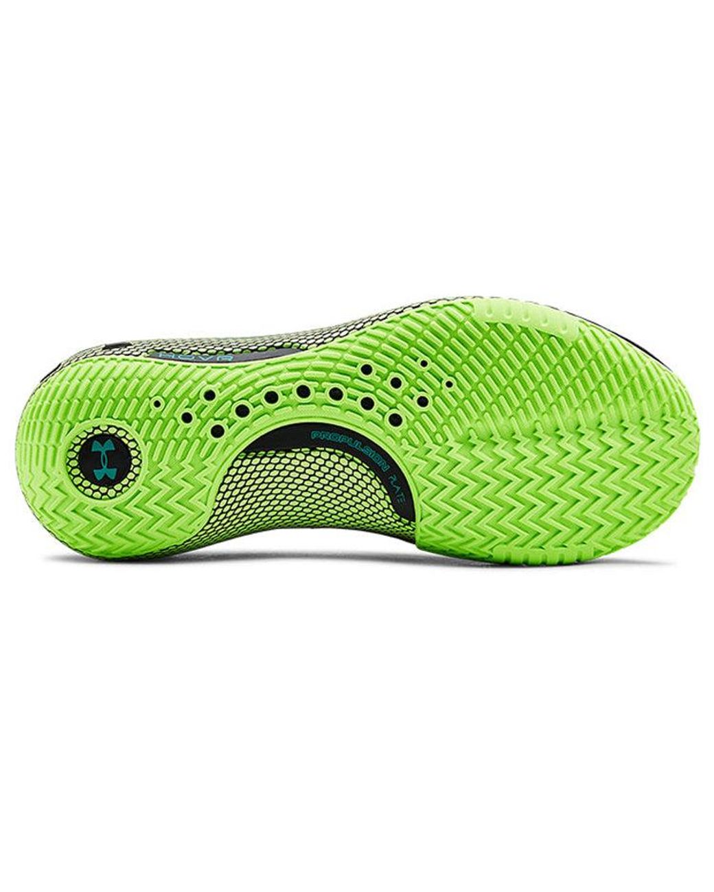 Under Armour Blue Hovr Havoc 2 Lime' for men