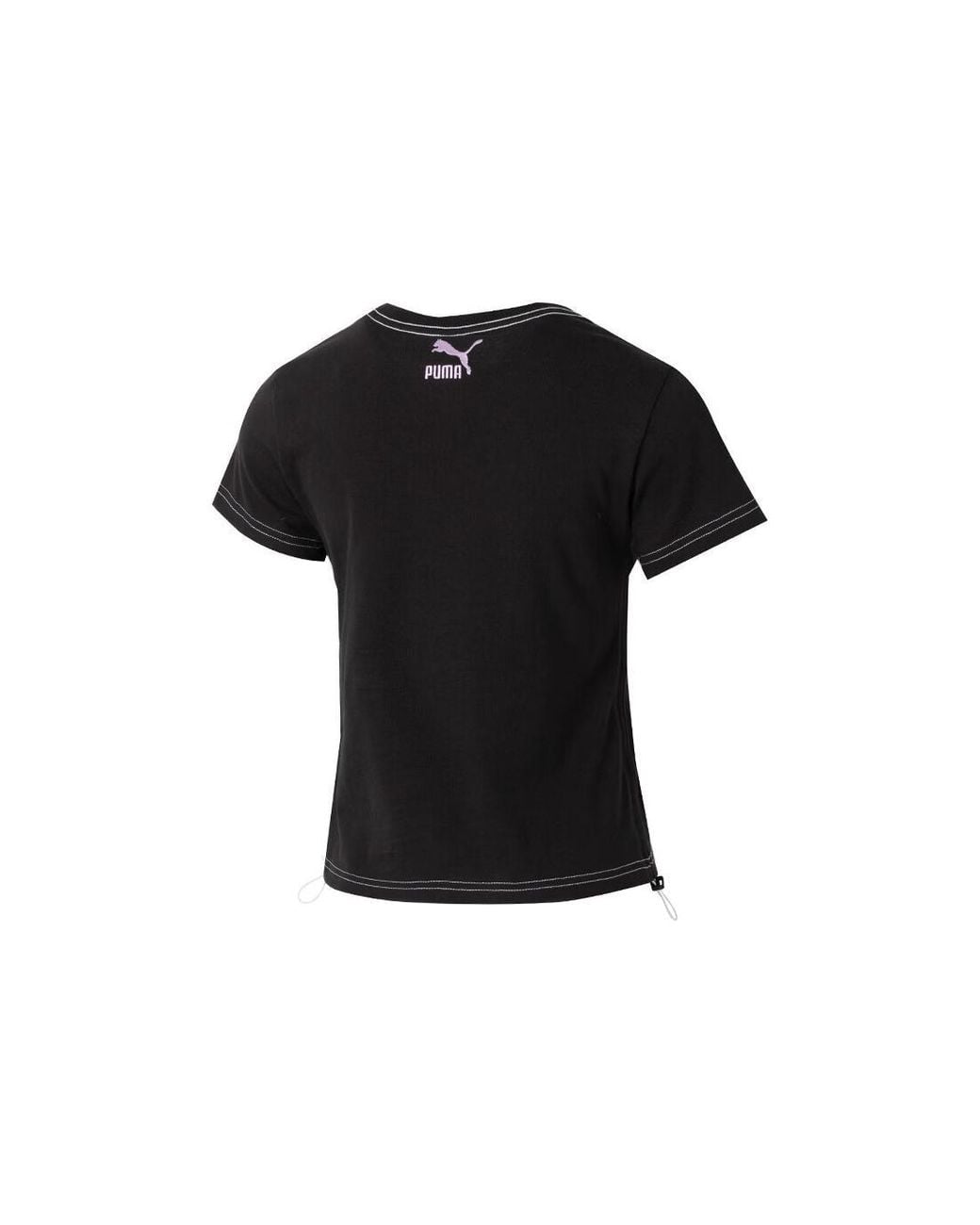 PUMA Black (Wmns) Graphic Short Top