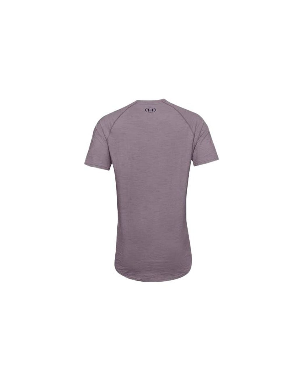 Under Armour Purple Charged Cotton T-Shirt 'Mauve' for men