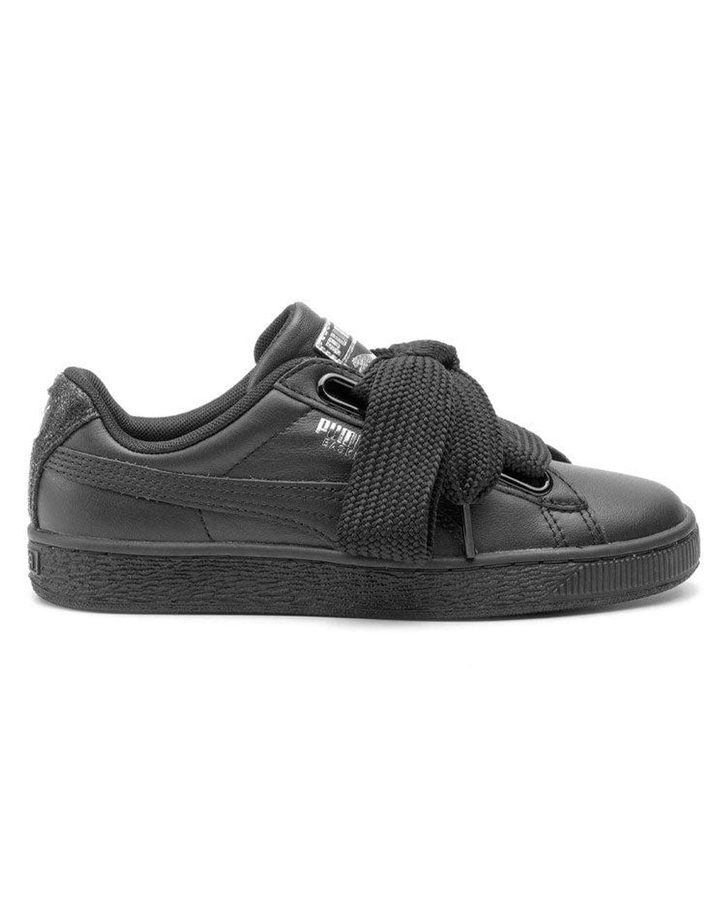 PUMA Black (Wmns) Basket Heart 'Bio Hack