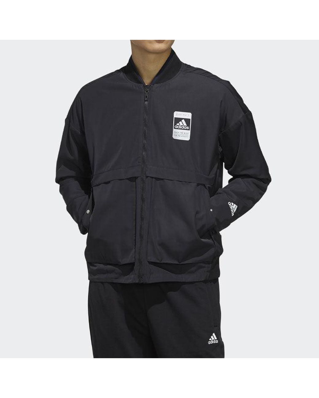 Adidas Green U2 Jkt Bomb Fleece Lined Jacket for men
