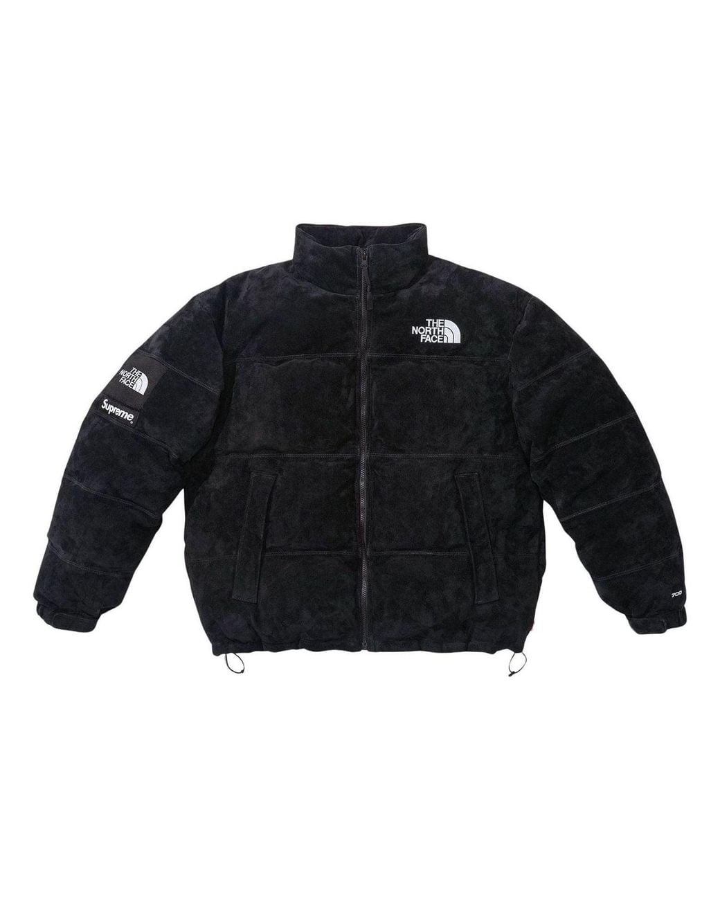 Supreme Blue X The North Face Suede Nuptse Jacket for men