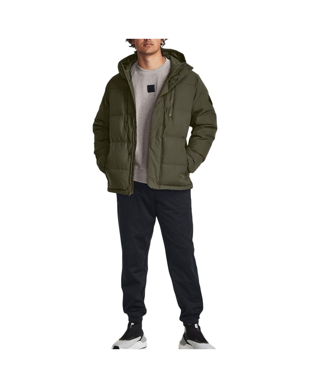 Under Armour Green Coldgear Infrared Fleece Down Jacket for men