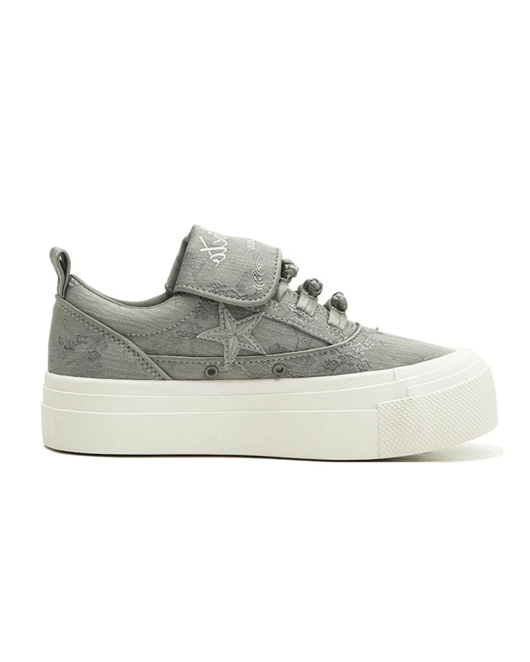 KAALIXTO Metallic Skateboarding Canvas Low for men