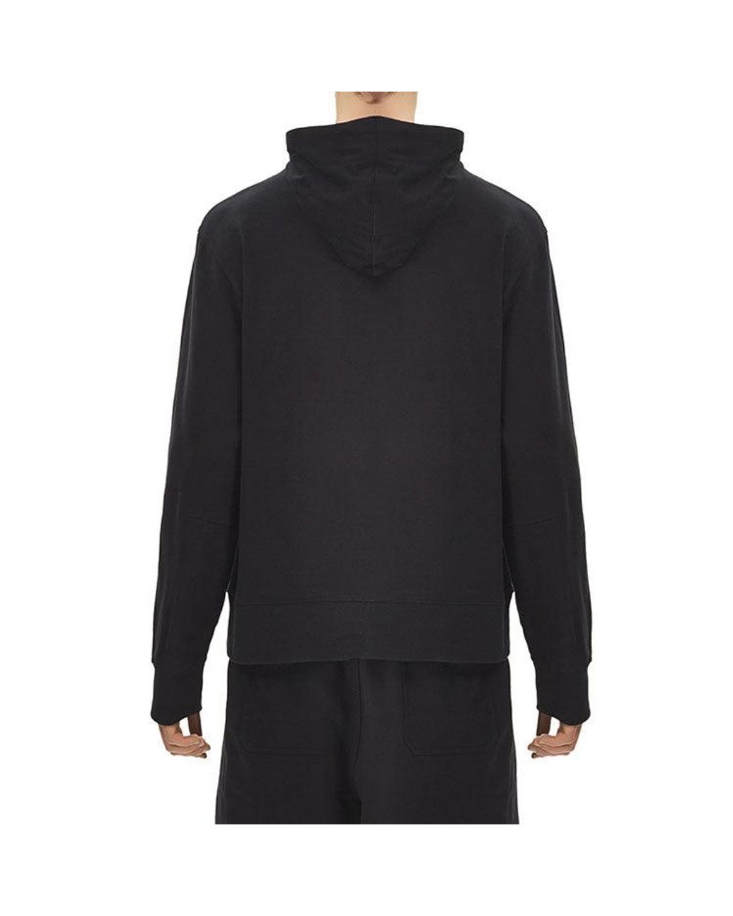 Adidas Black Y-3 Drawstring Hooded Long Sleeves Casual for men
