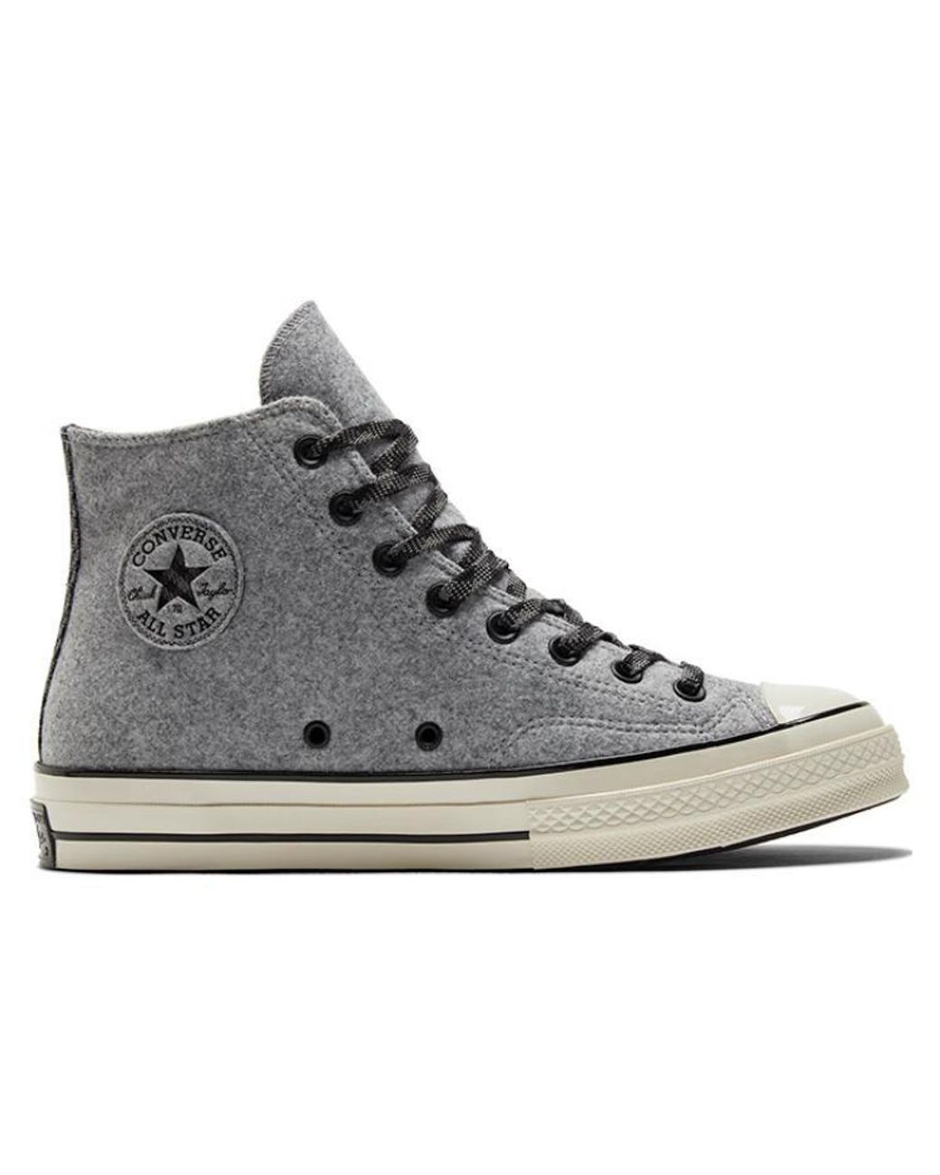 Converse Black Chuck 70 High Flannel for men