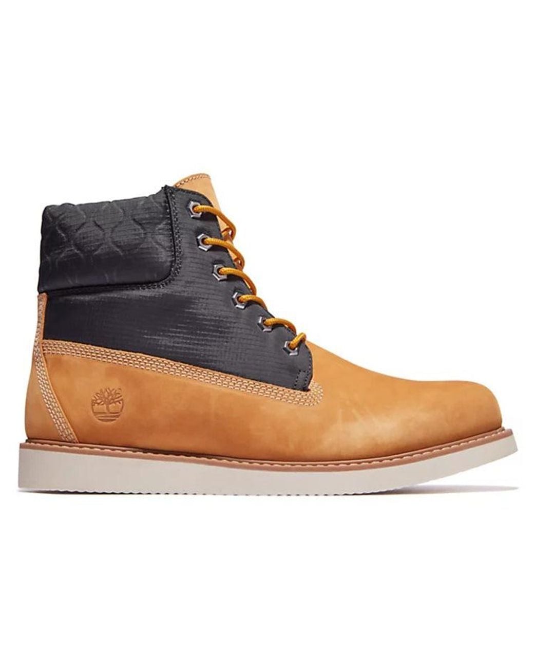 Timberland Blue Newmarket 6 Inch Quilted Boots 'Wheat' for men