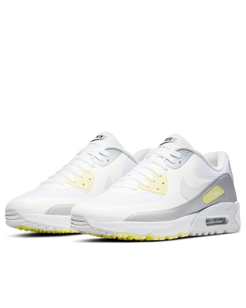 Nike White Air Max 90 Golf Metallic Platinum' for men