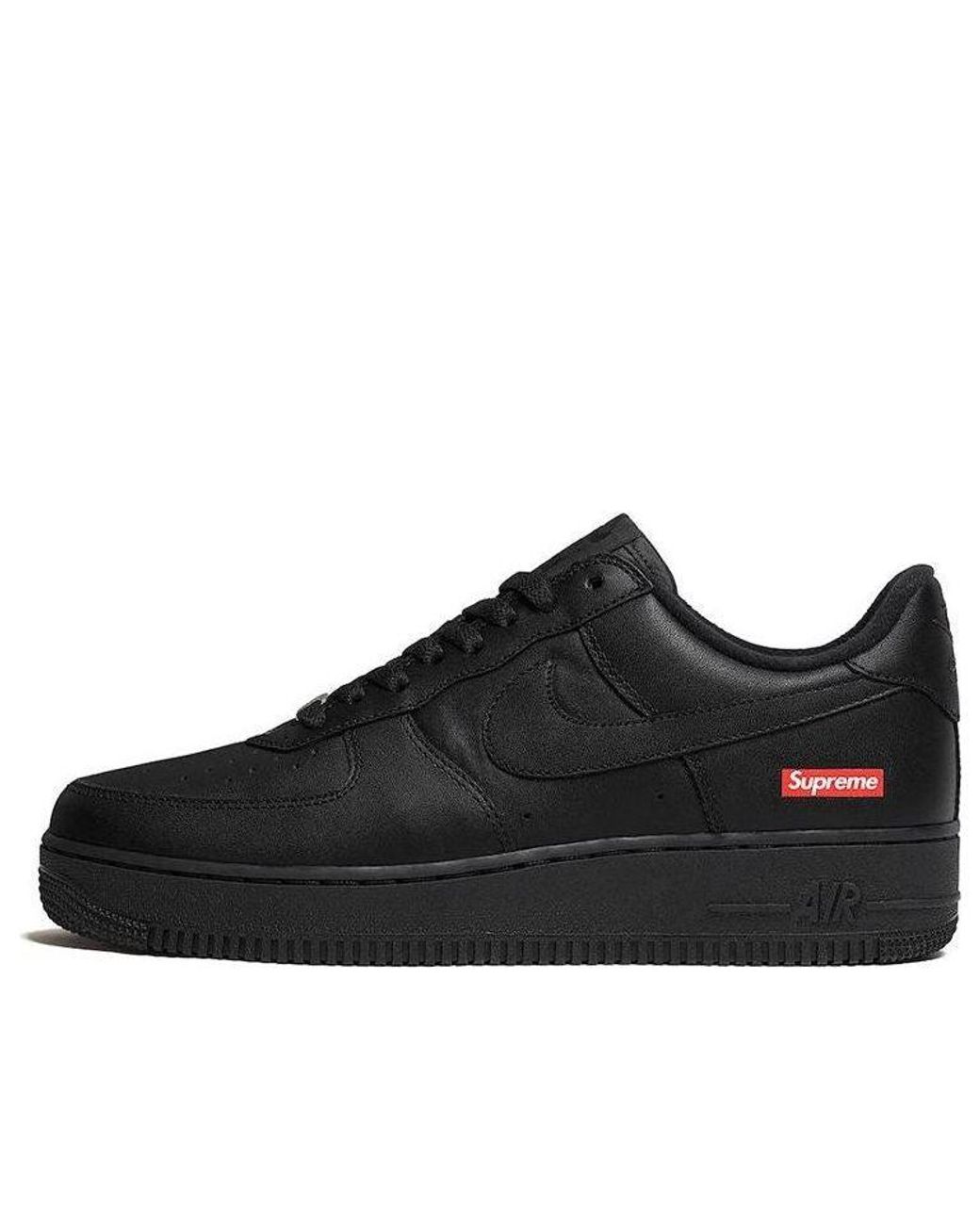 Nike Black X Supreme Air Force 1 Low 'Box Logo for men