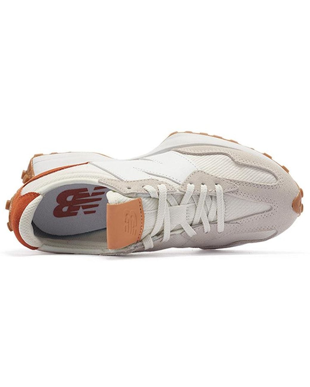 New Balance White 327
