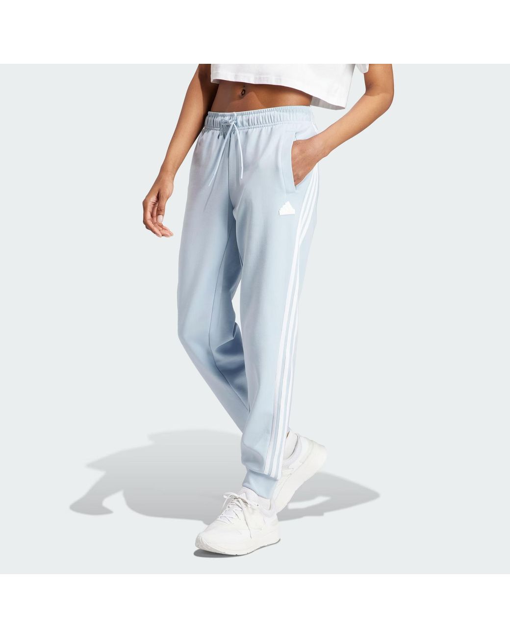 Adidas Blue (Wmns) Future Icons 3-Stripes Regular Pants Asia Sizing