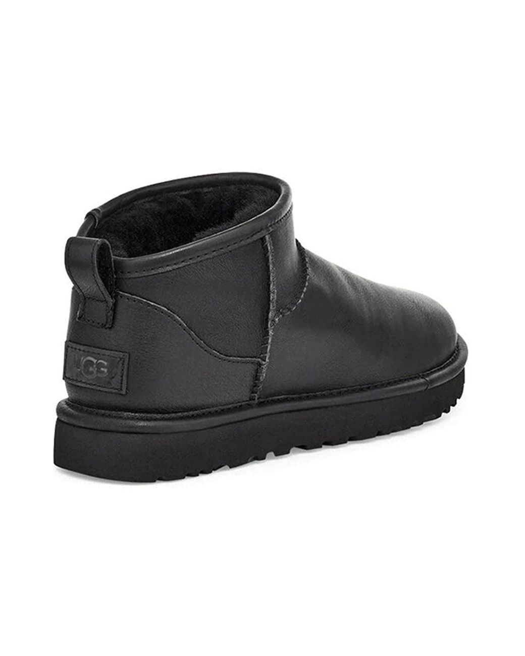 Ugg Black (Wmns) Classic Ultra Mini Leather