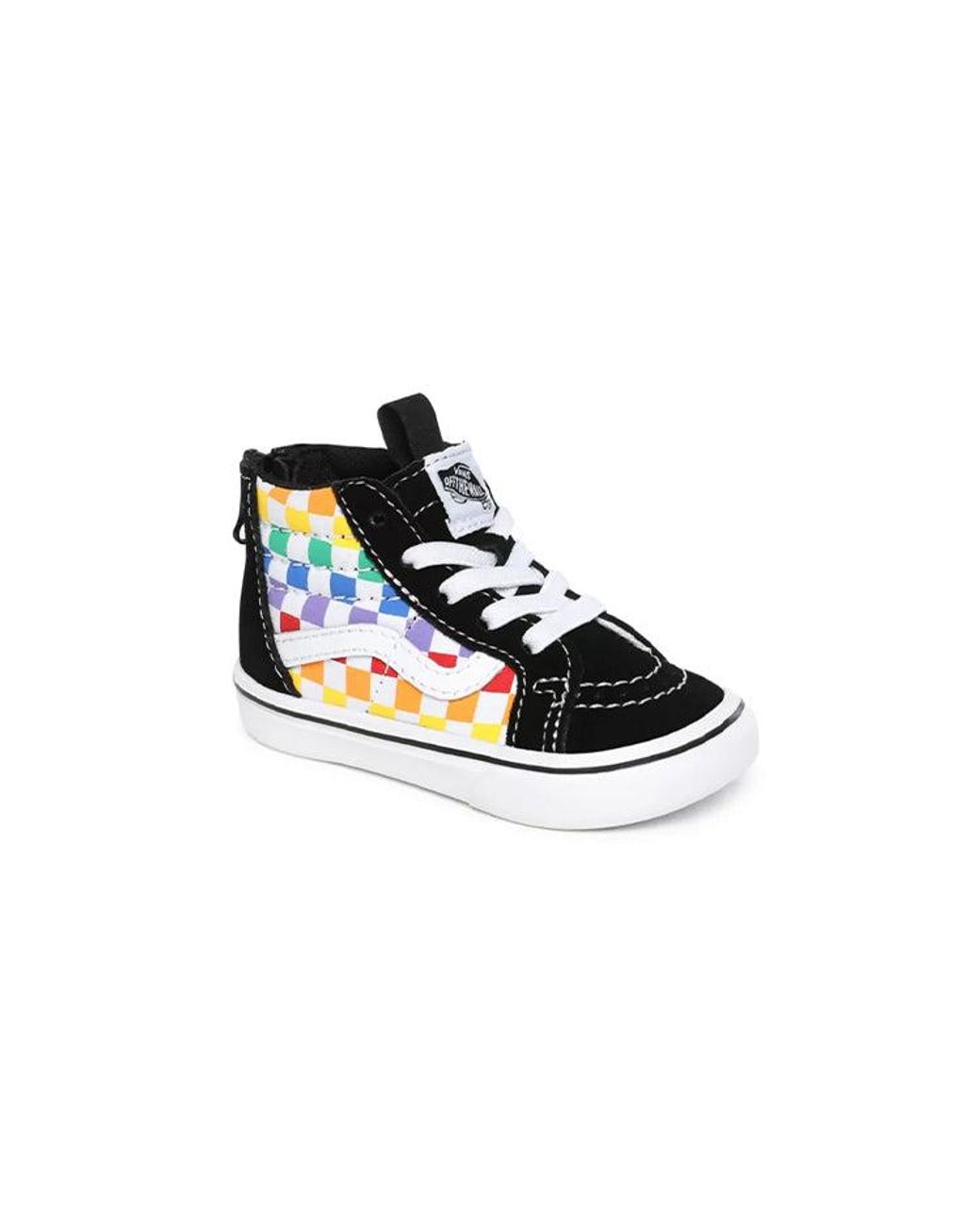 Vans Blue Checkerboard Comfycush Sk8-Hi Zip for men