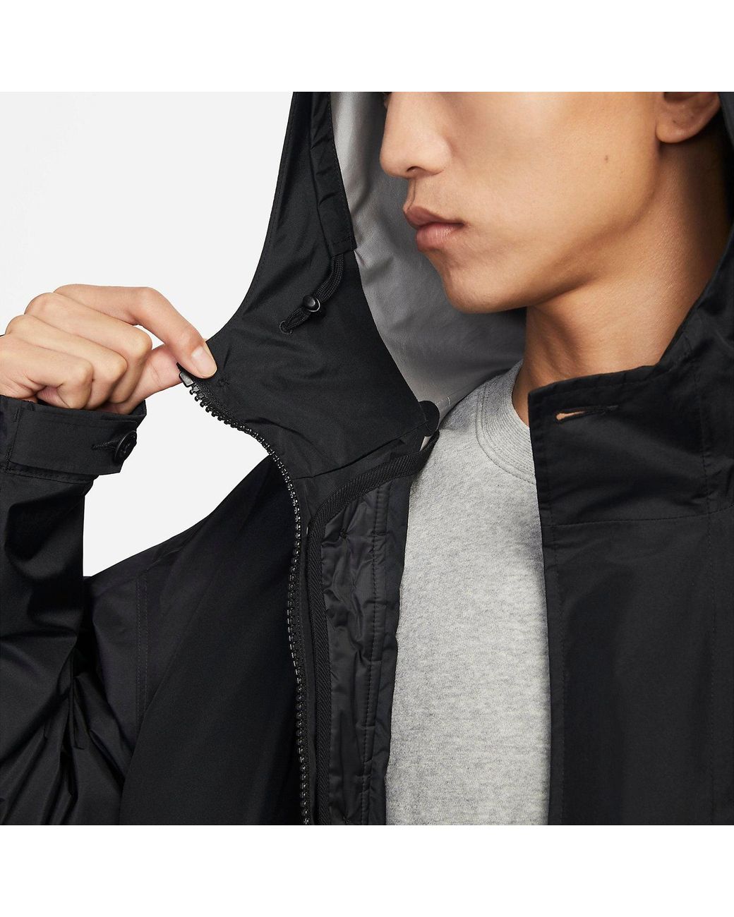 Nike Black Sportswear Storm-Fit Adv Tech Pack Gore-Tex 3-In-1 Parka Coat for men