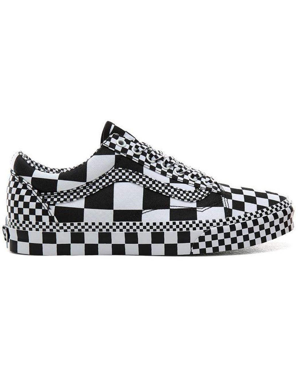 Vans White Old Skool 'All Over Checkerboard' for men