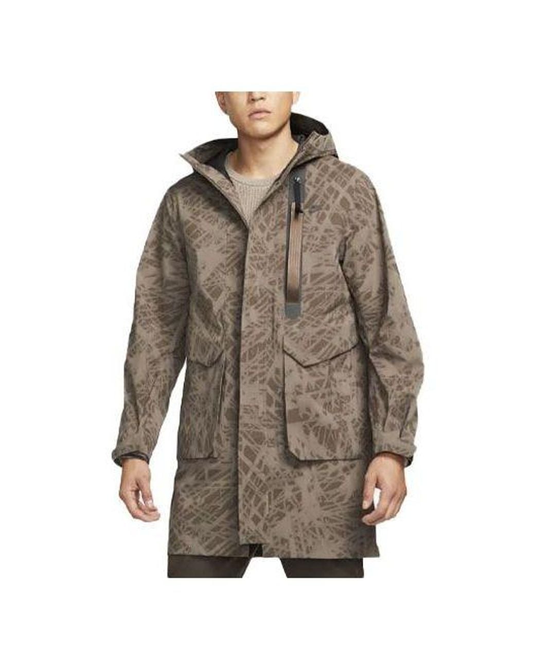 Nike Brown Storm-Fit Adv Tech Pack Casual Sports Hooded Long Sleeves Jacket for men