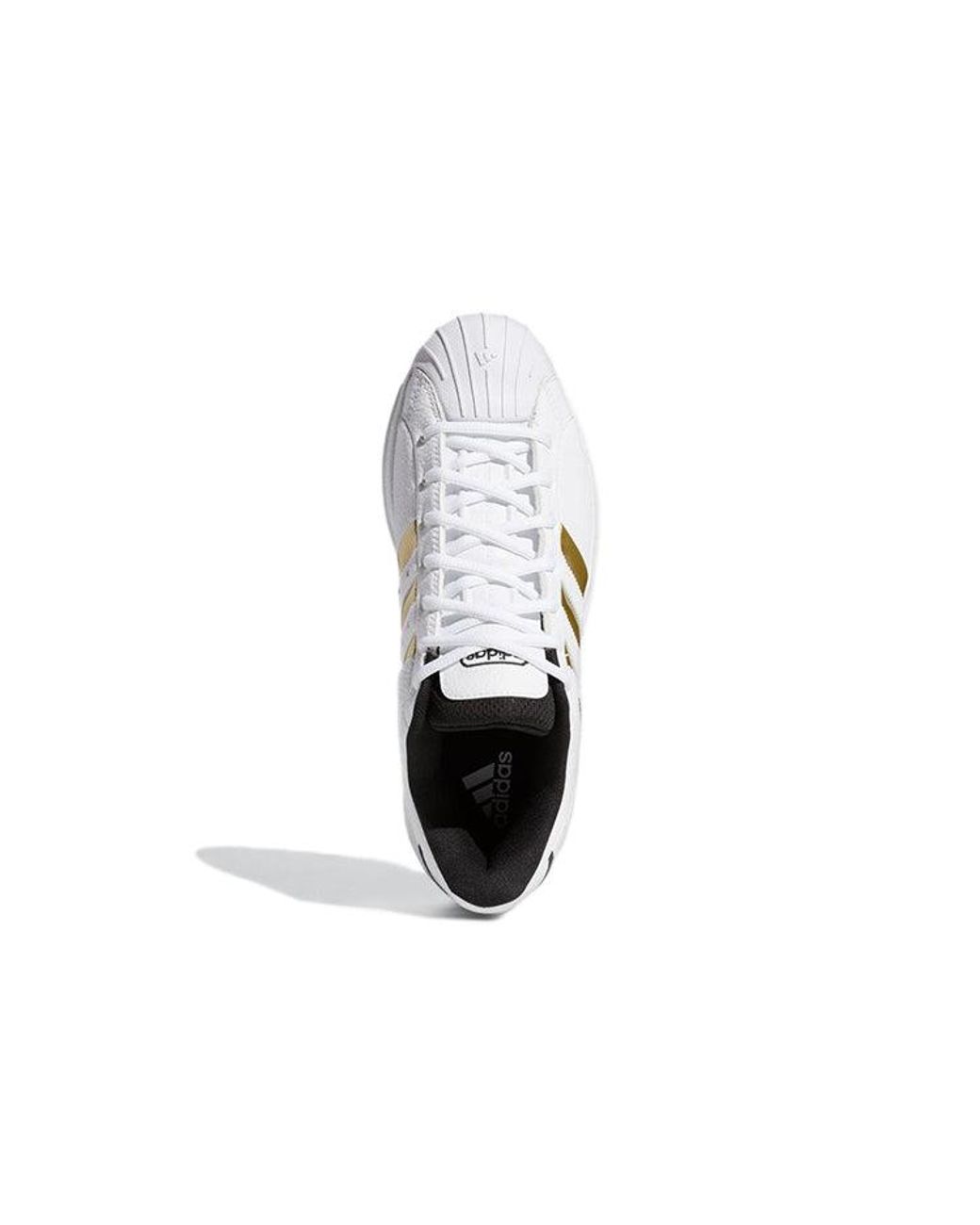 Adidas White Pro Model 2G Low Metallic' for men