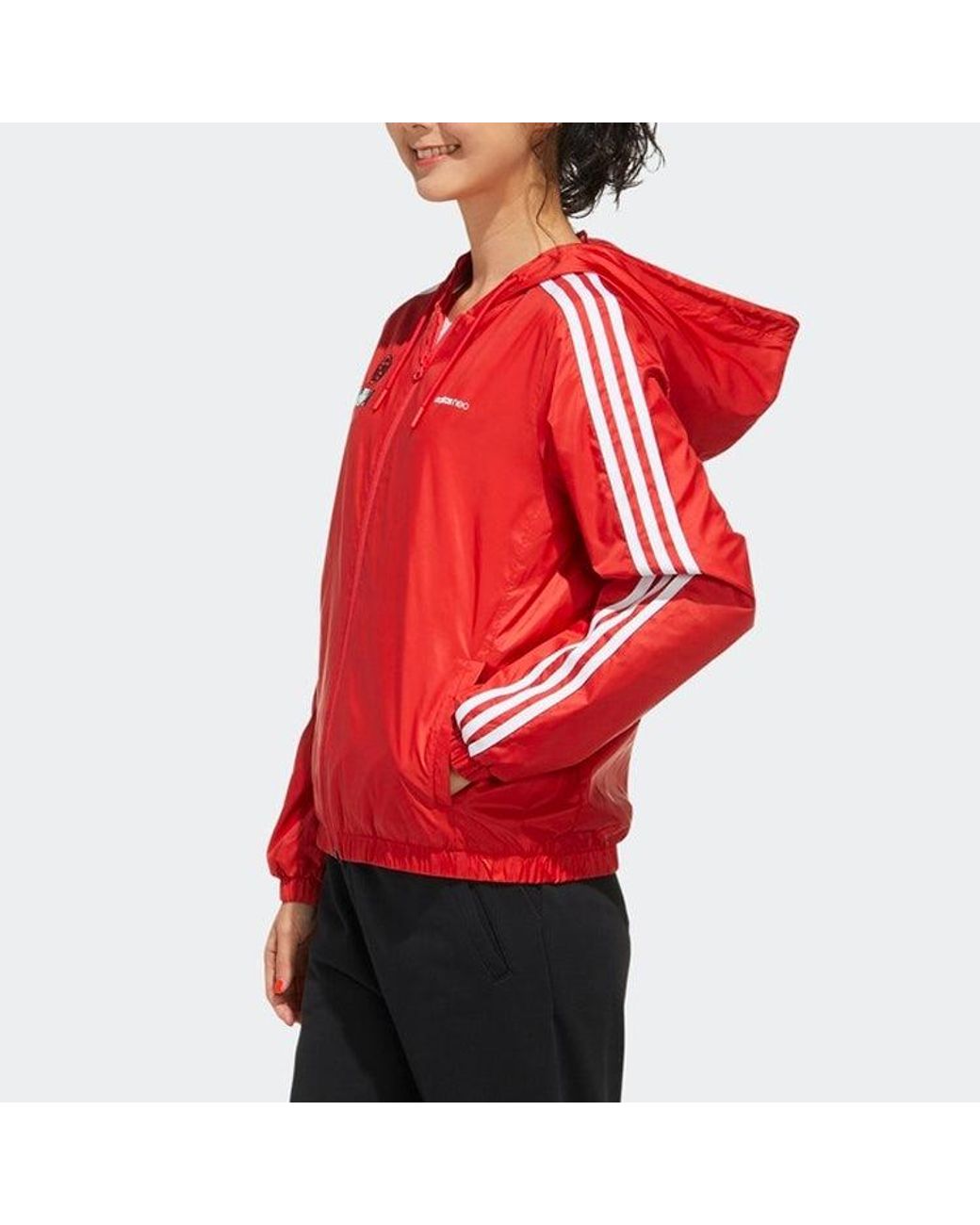 Adidas Red (Wmns) Neo X Hua Mulan Printing Jacket