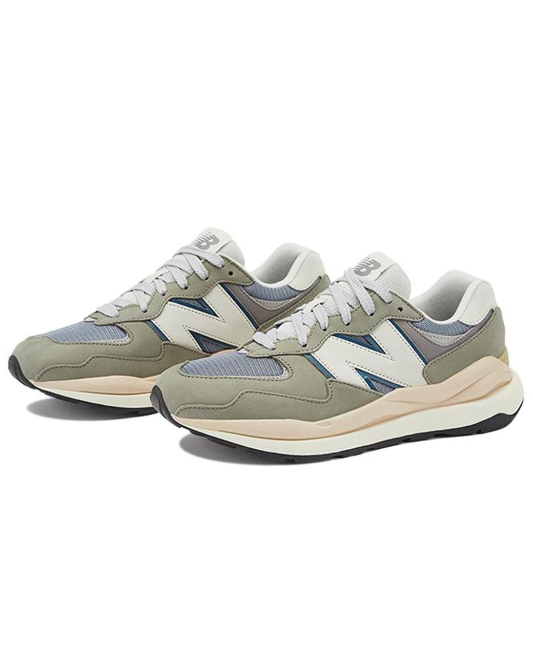 New Balance White 57/40 Khaki' for men