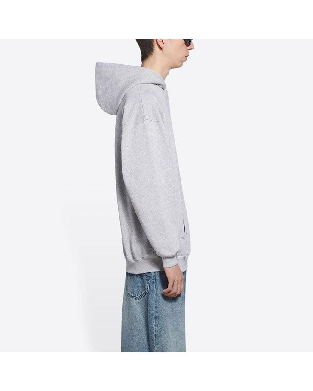 Balenciaga Blue Political Campaign Hoodie Medium Fit for men