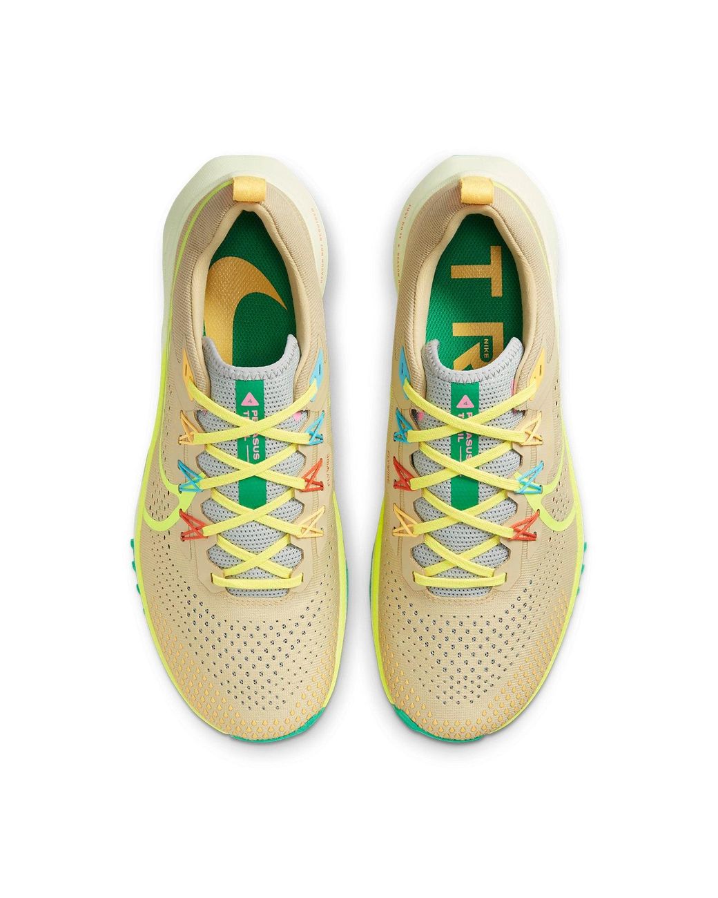 Nike Yellow React Pegasus Trail 4 'Team Volt' for men
