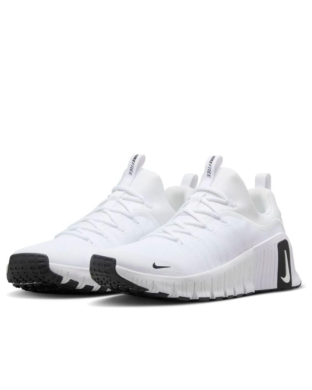 Nike White Free Metcon 6 Workout Shoes for men