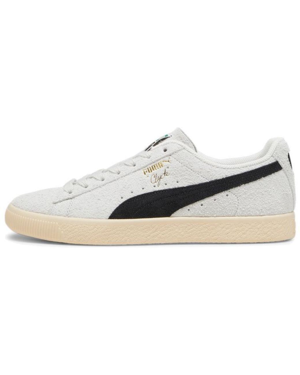 PUMA White Clyde 'Hairy Suede for men