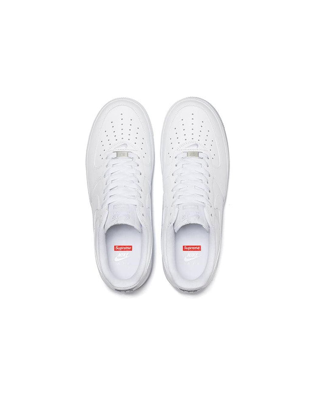 Nike White X Supreme Air Force 1 Low 'Box Logo for men