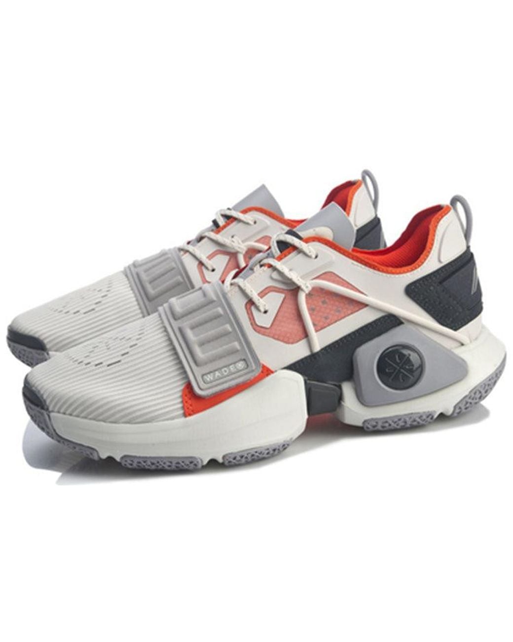 Li-ning Gray Wowtr Shock Absorption Basketball Shoe for men