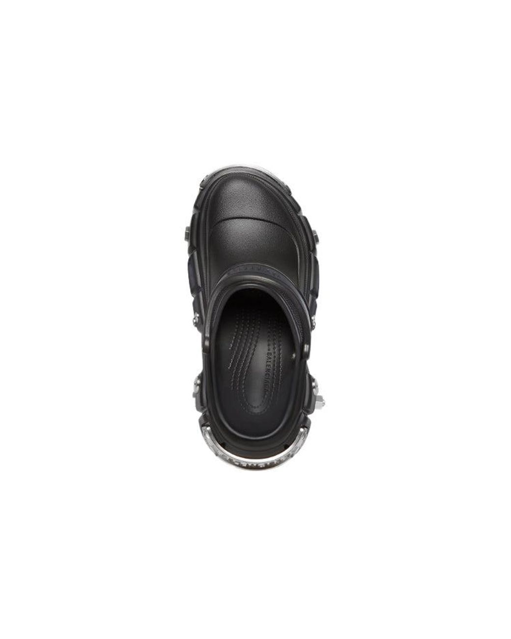 Balenciaga Black X Crocstm Platform Mules