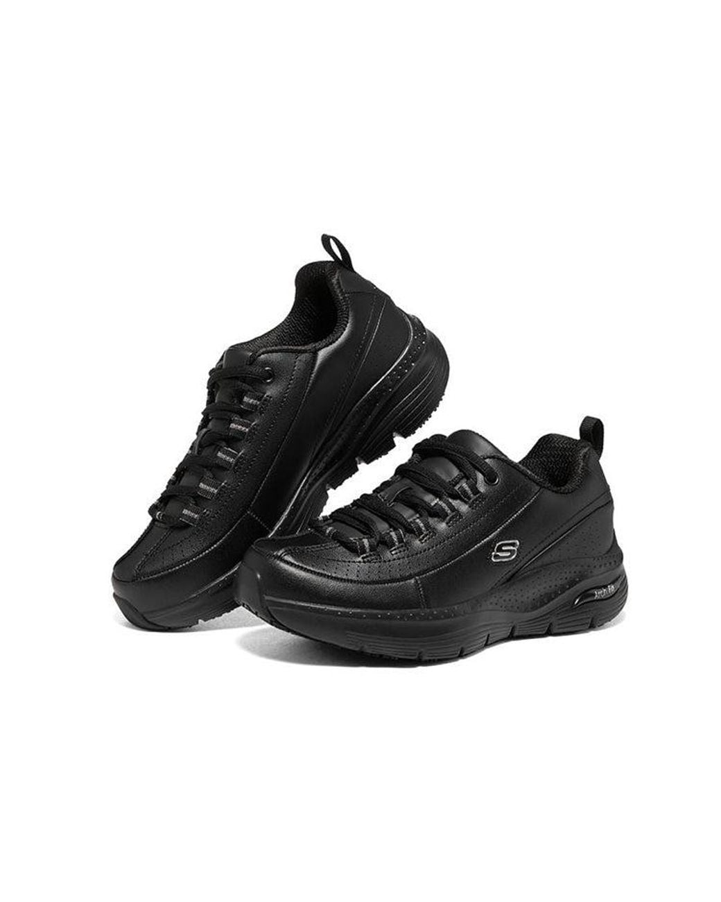 Skechers Black (Wmns) Arch Fit Slip Resistant Trickell 2.0