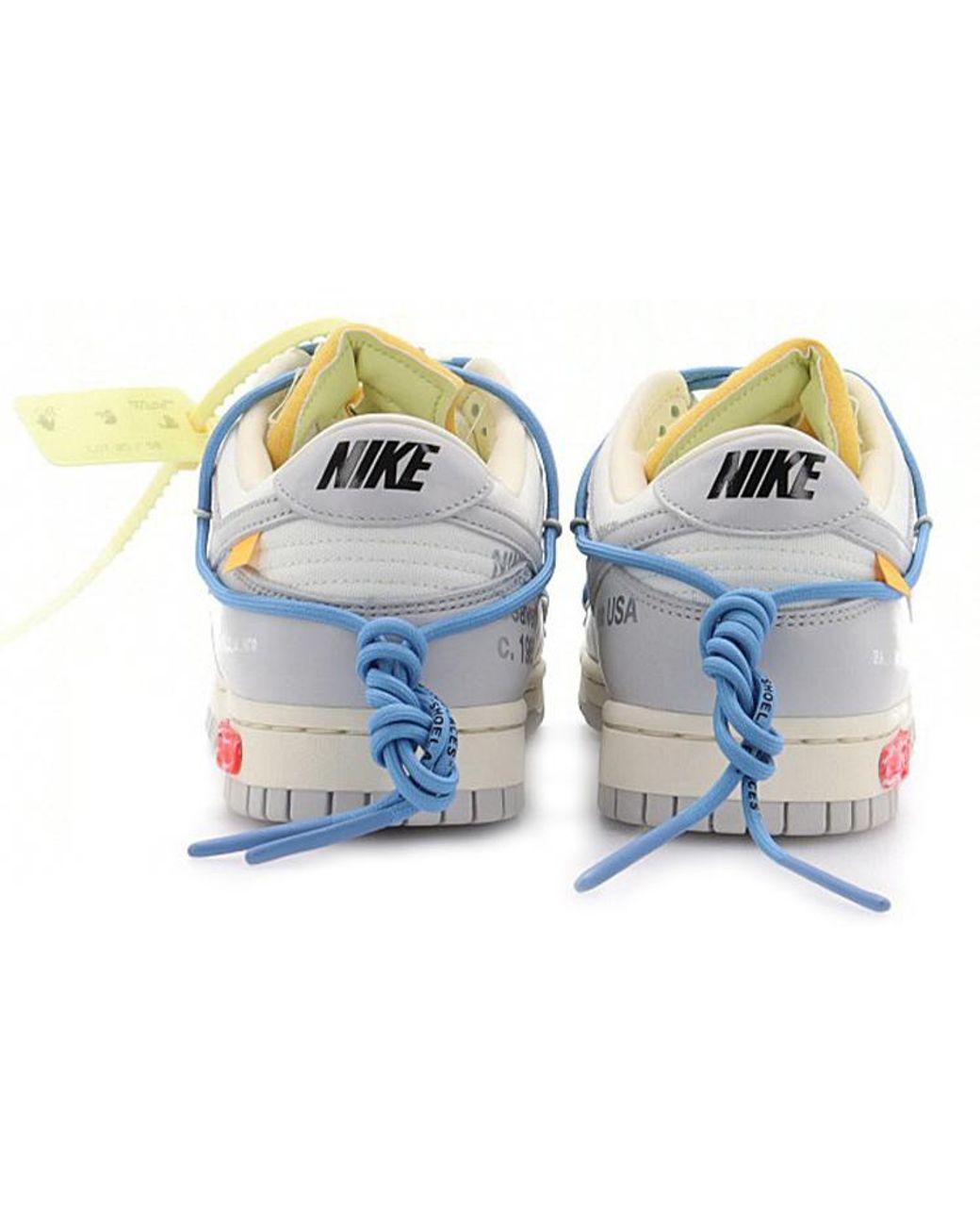 Nike Blue X Off- Dunk Low 'Lot 05 Of 50' for men