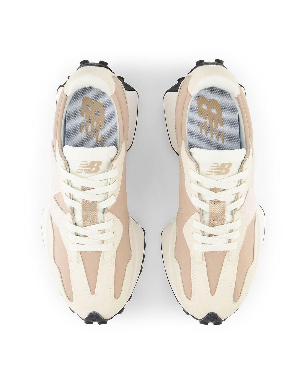 New Balance White (Wmns) 327 'Angora Sand'