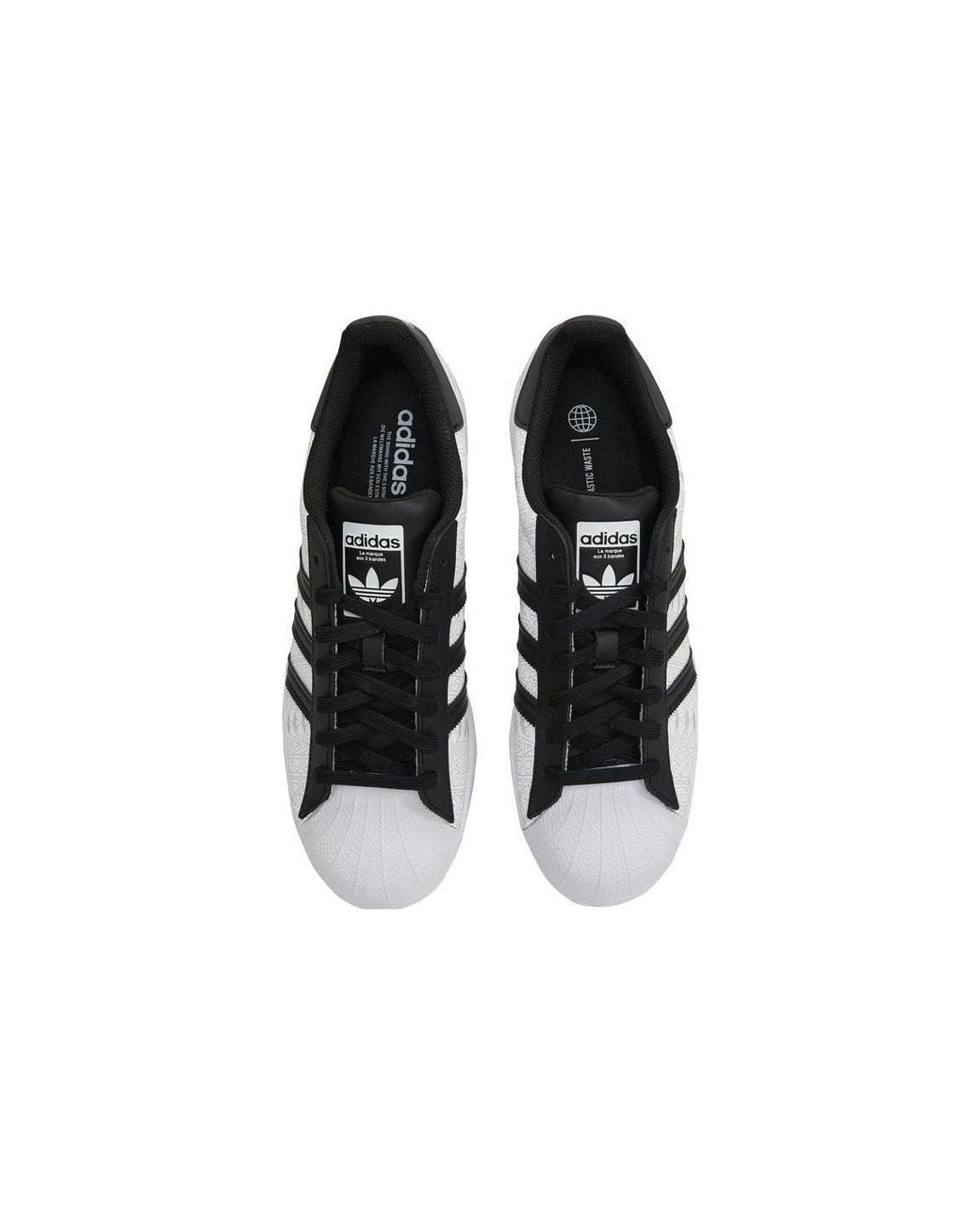 Adidas Brown Superstar 'Reflective Allover Logo for men