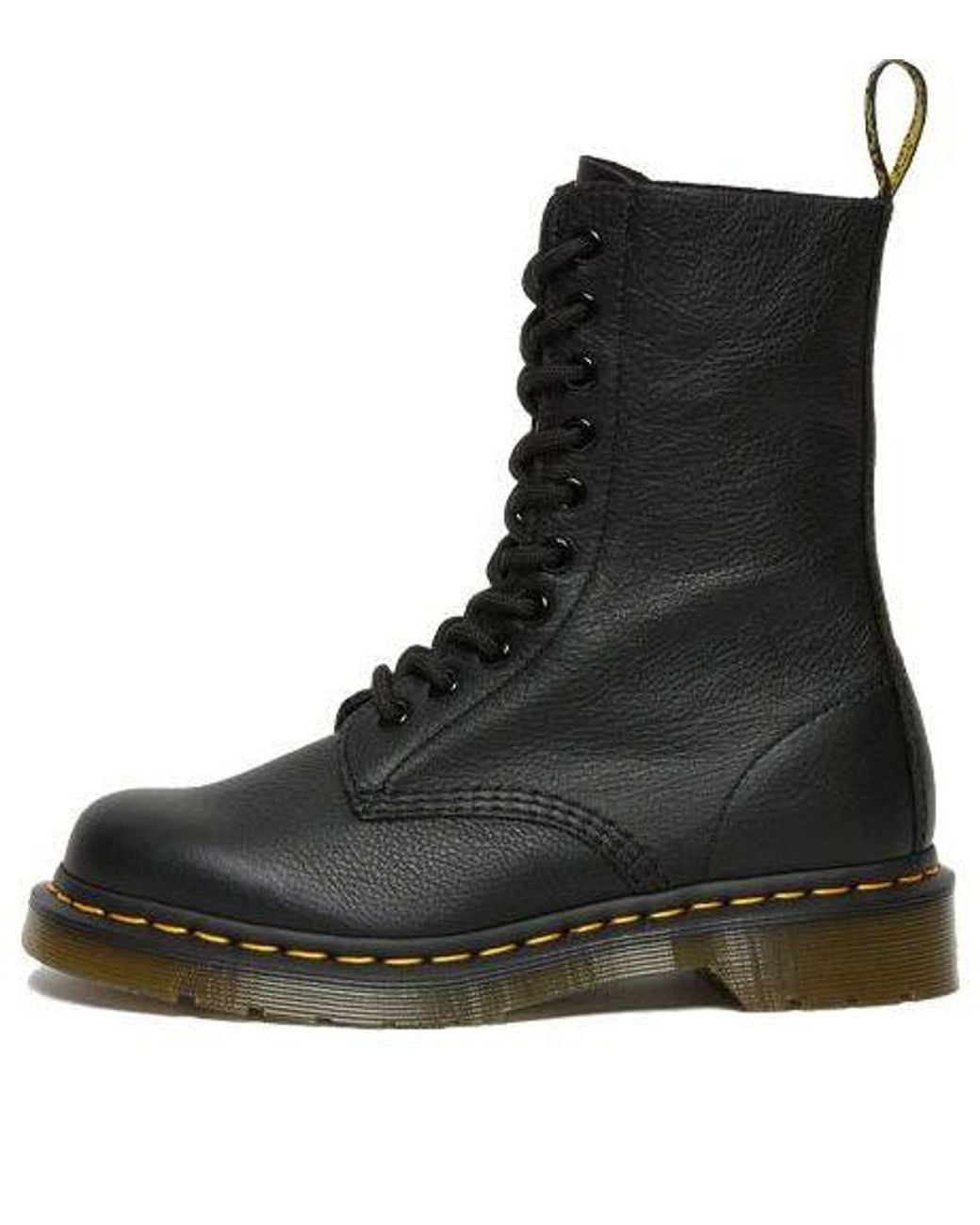 Dr. Martens Black (Wmns) 1490 Virginia Leather High Boots