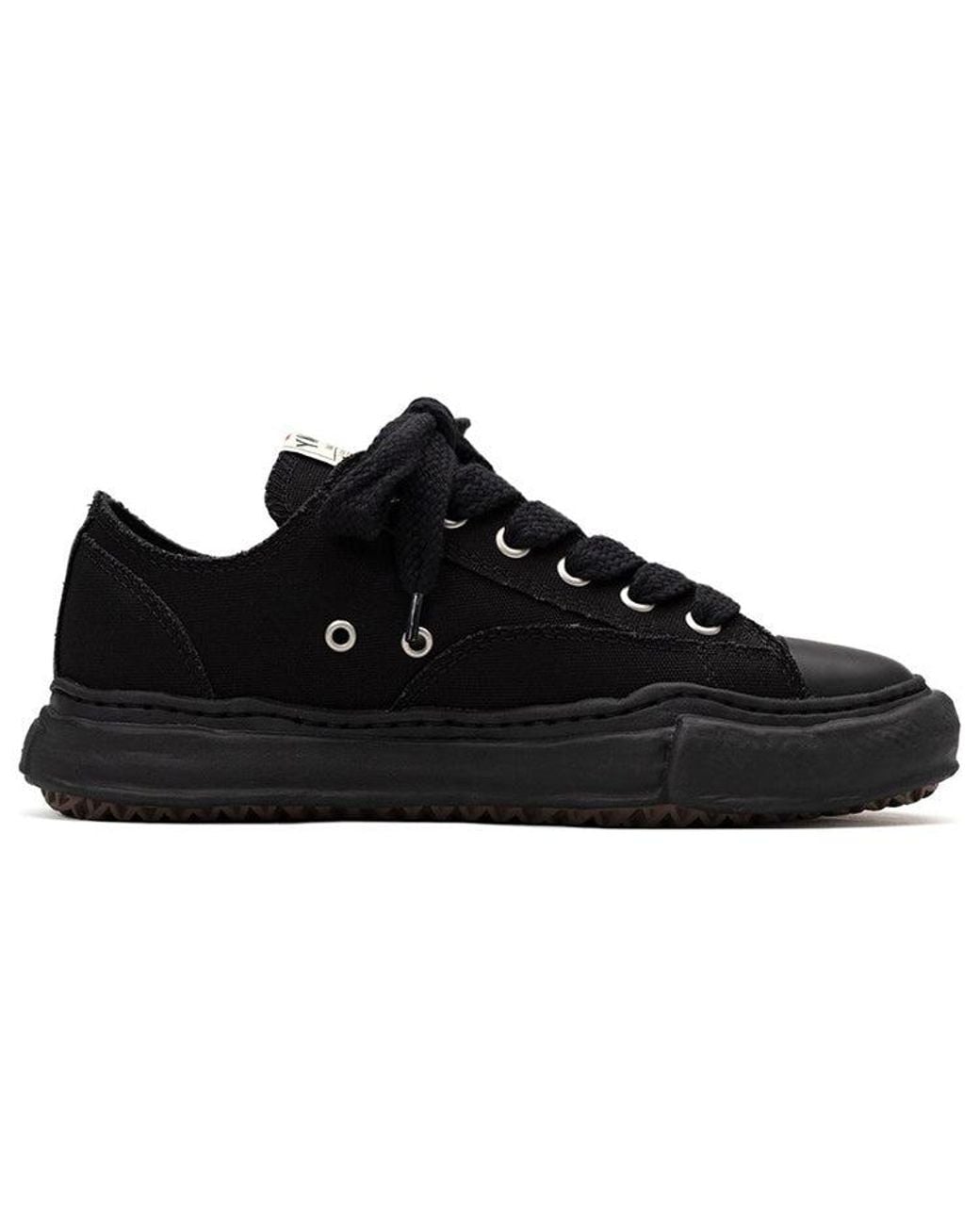 Maison Mihara Yasuhiro Black Peterson Og Sole Canvas Low-Top Sneaker for men