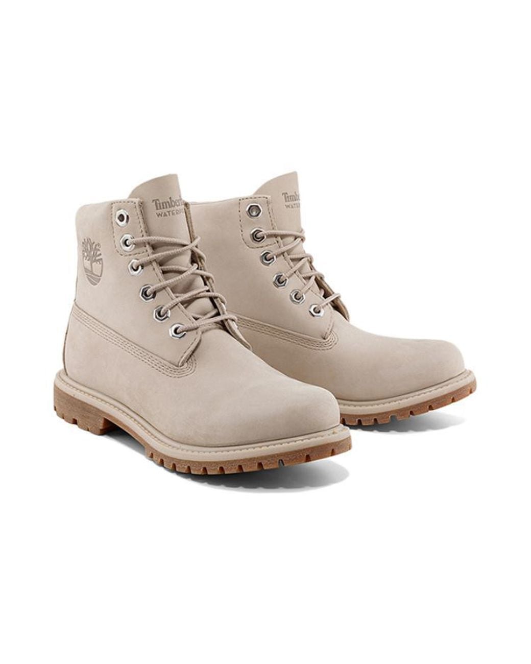 Timberland Natural (Wmns) Nellie Inch Waterproof Boots 'Light Taupe Nubuck'