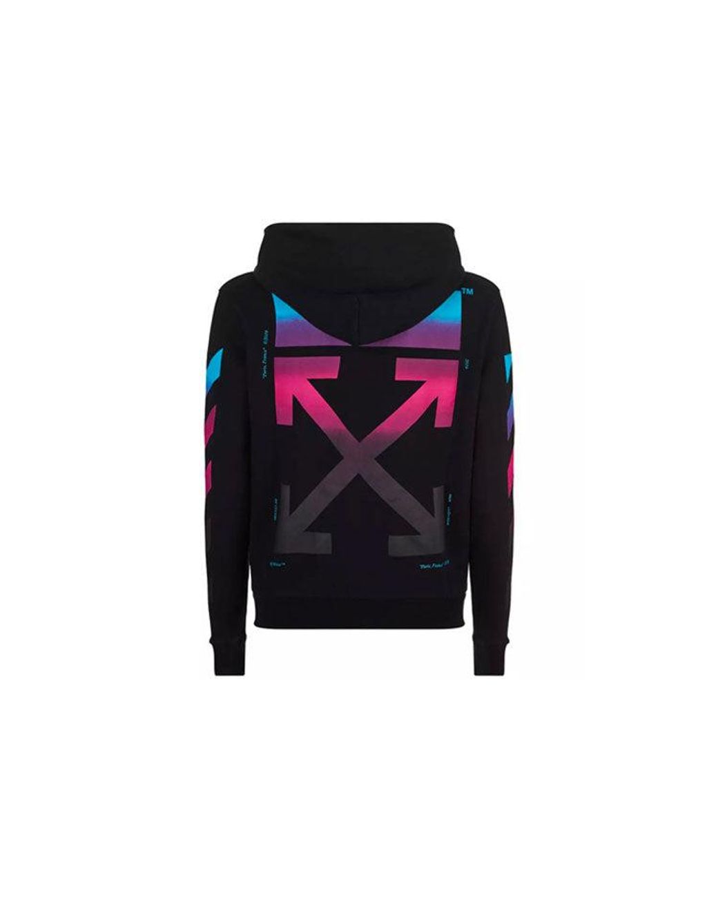 Off-White c/o Virgil Abloh Blue Aw18 Hooded Pullover