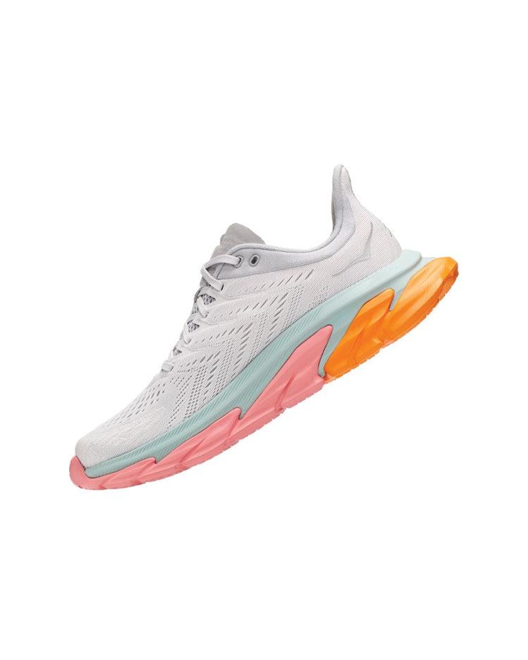 Hoka One One White Clifton Edge 'Nimbus Cloud Lunar Rock' for men