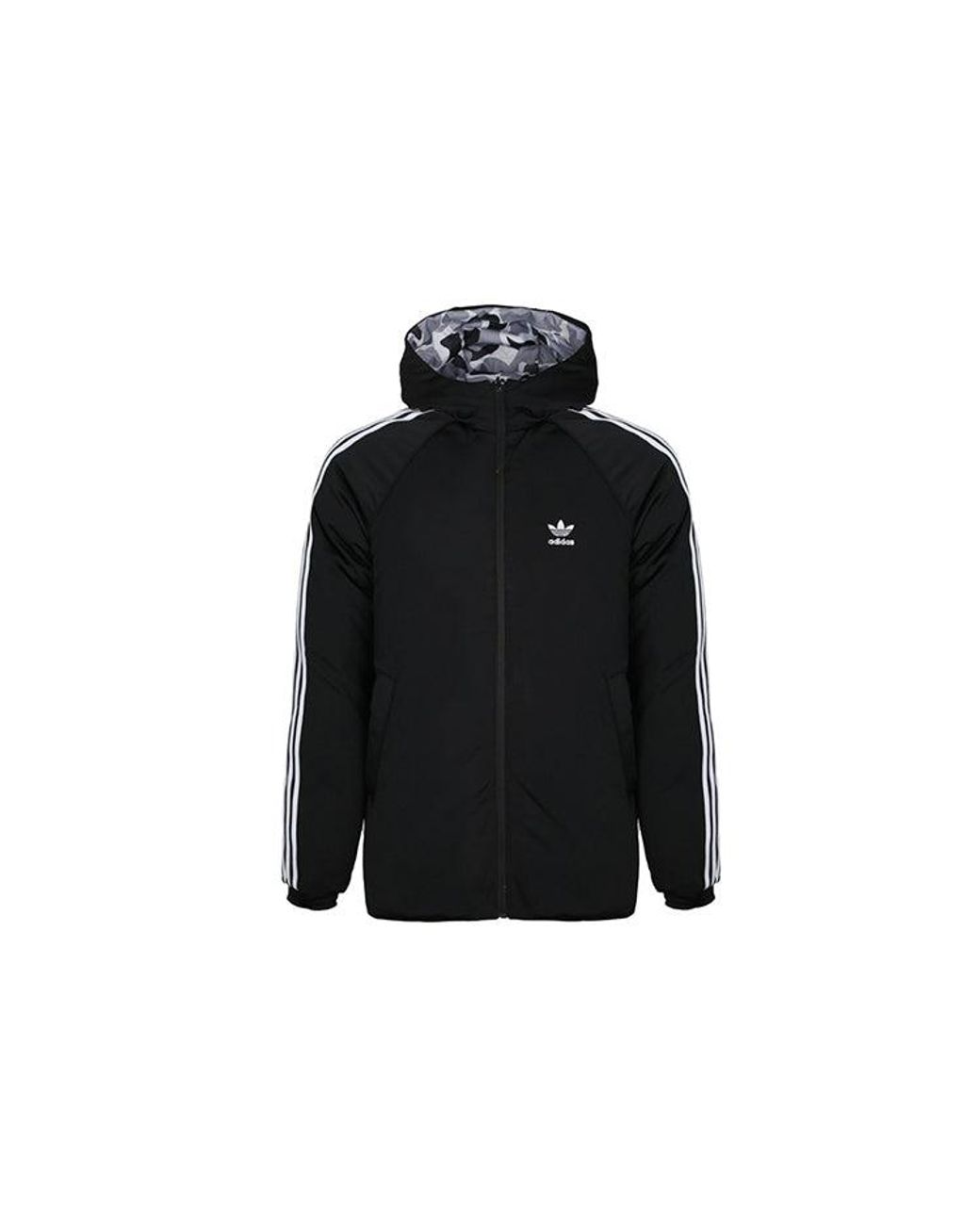 Adidas Black Neo Color Block Jkt Down Jacket Thick Cot Running Jas Sport Kleding Mannelijke Wind-Proof Hoodies for men