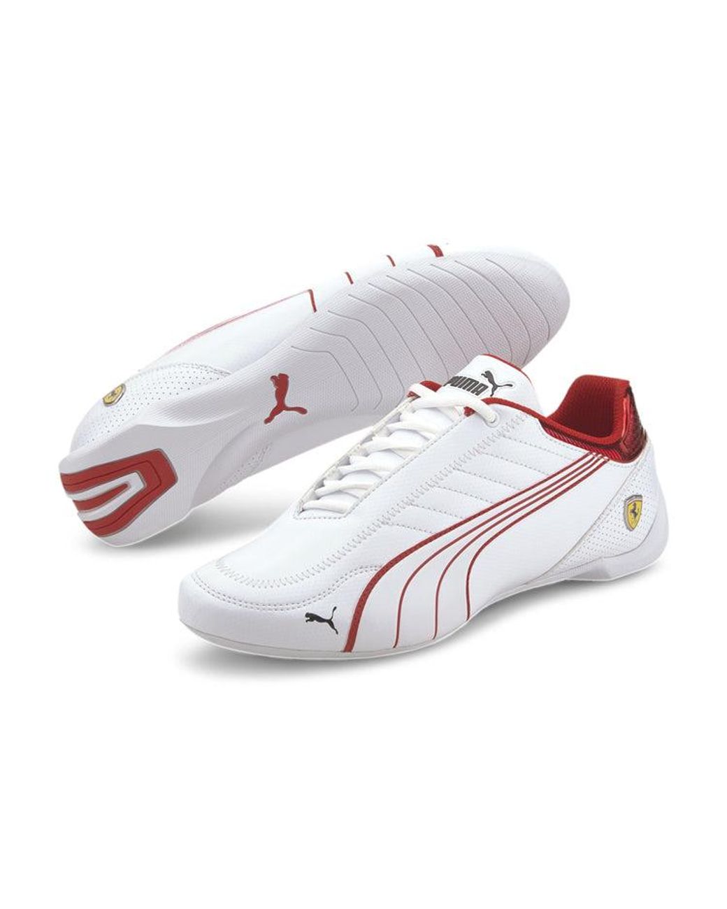 PUMA White Scuderia Ferrari X Future Kart Cat Rosso Corsa' for men