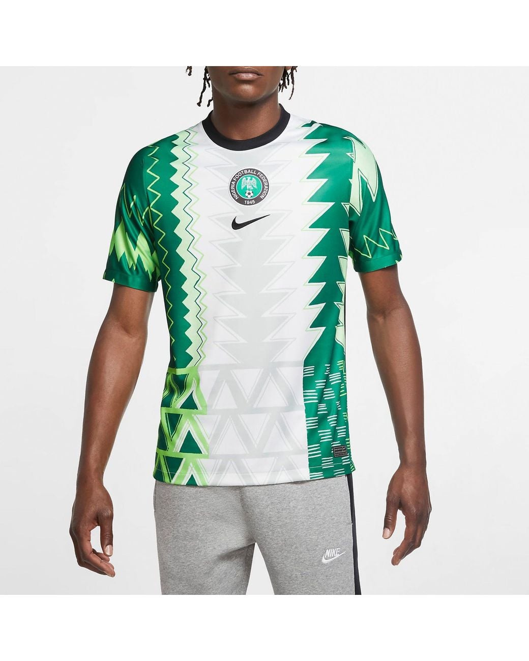 Nike Green Nigeria 20/21 Fan Edition Home Jersey for men
