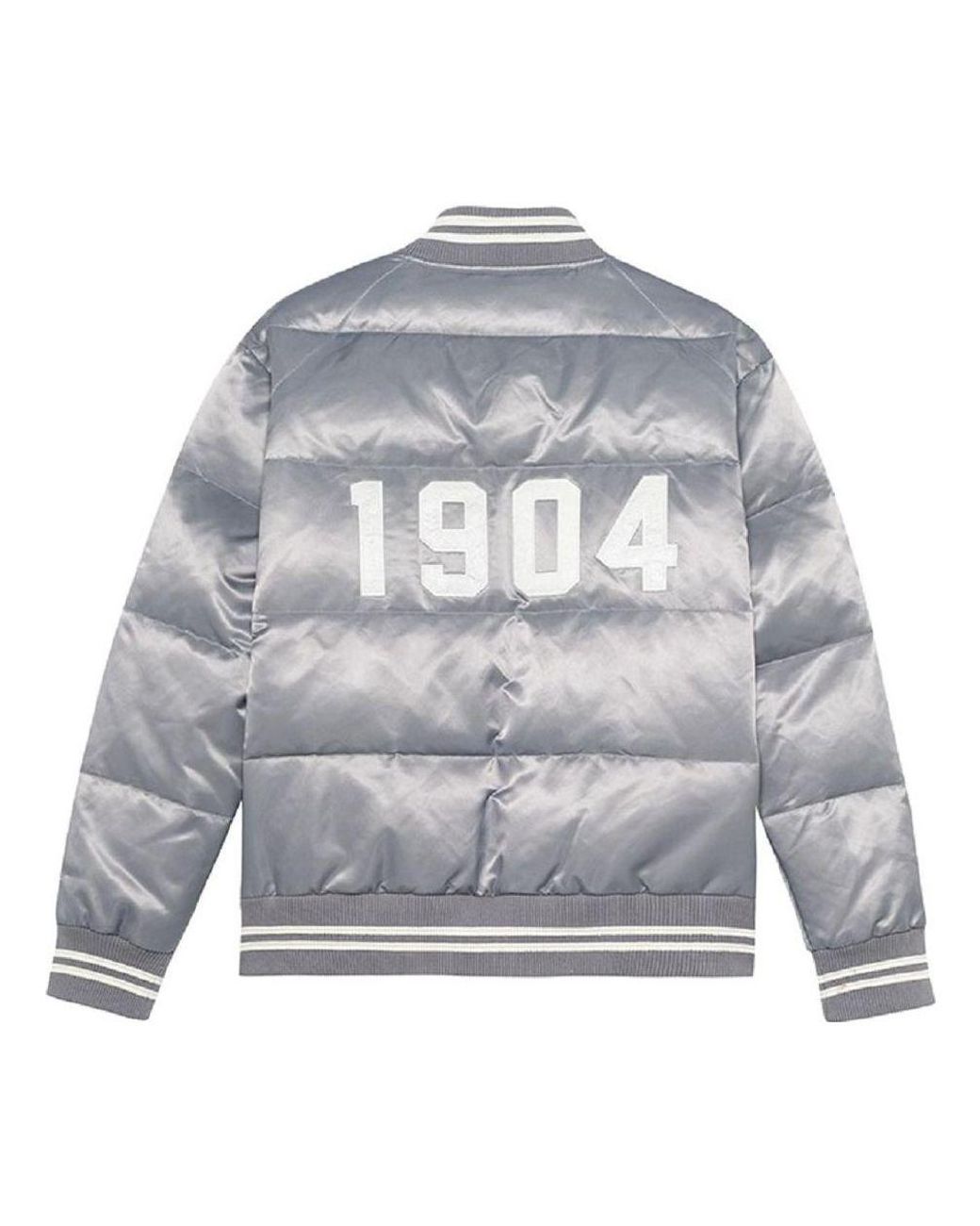 Mitchell & Ness Gray Down Jacket for men