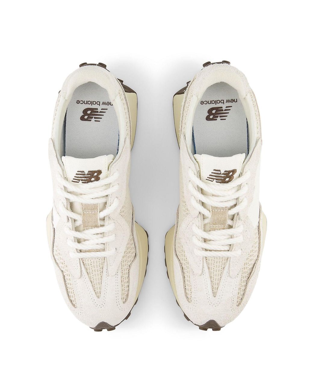 New Balance White 327 Vanilla' for men