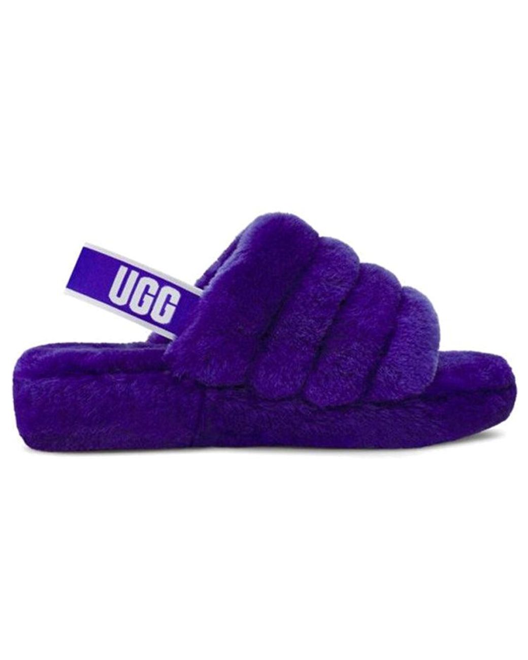 Ugg Purple (Wmns) Fluff Yeah Slide Minimalistic Thick Sole