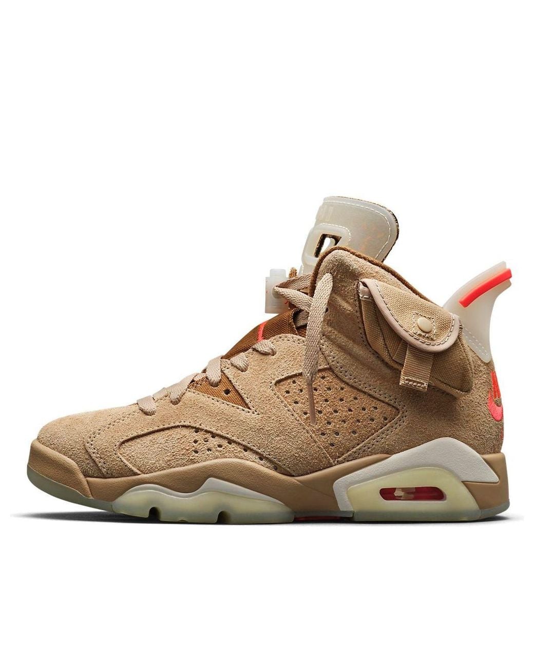 Nike Brown 6 Retro X Travis Scott 'British Khaki' for men